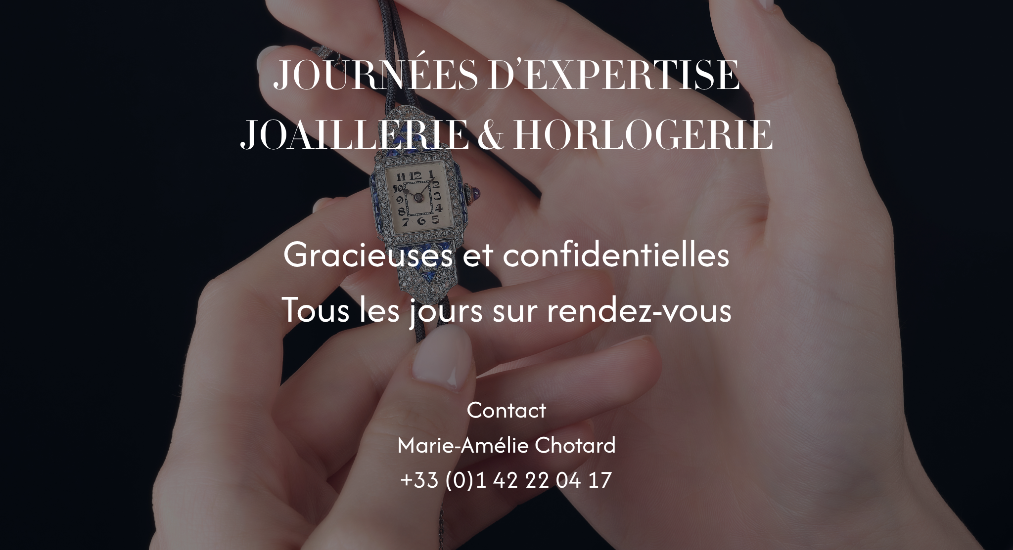 Journées d'expertise Joaillerie & Horlogerie 